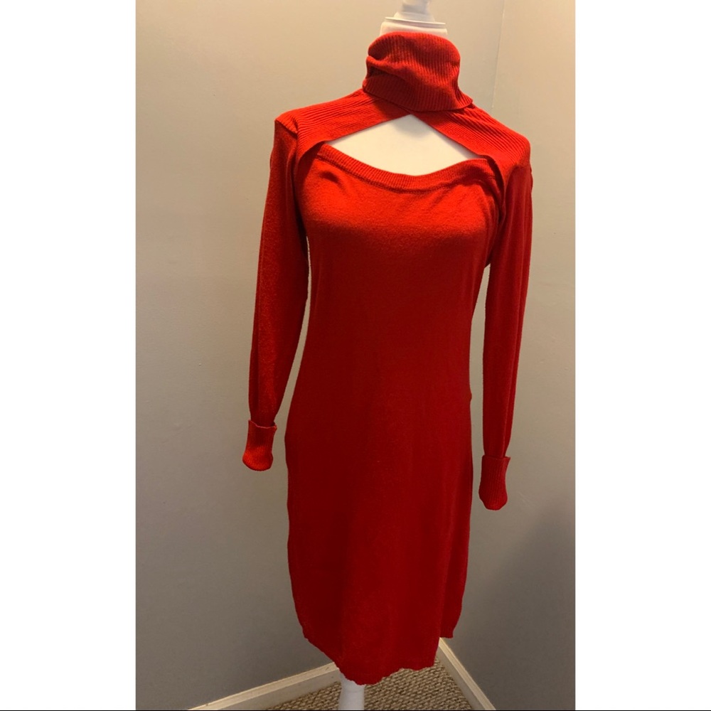 Size M Red sweater Dress, Goodpreowned,clean cond